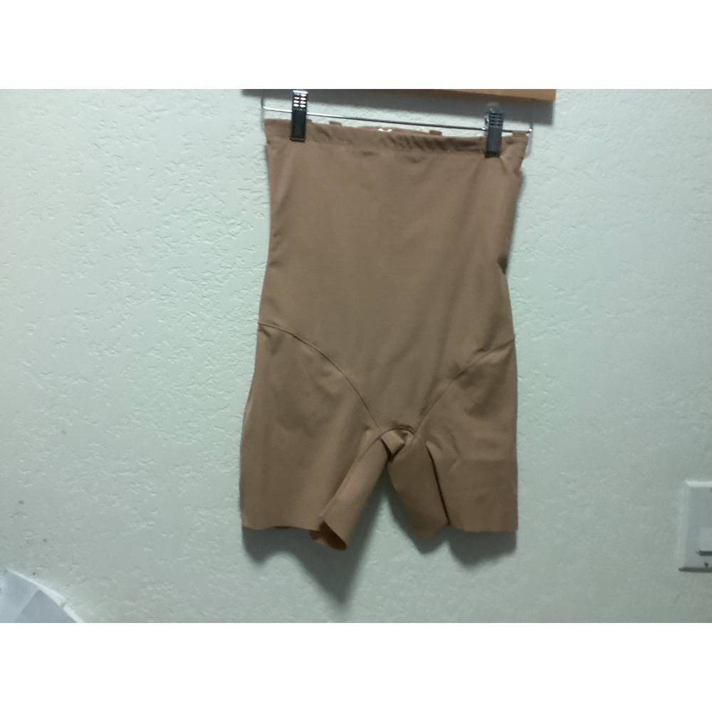 Honeylove SuperPower Short Shapewear Womens Medium Sand High Waisted Compression